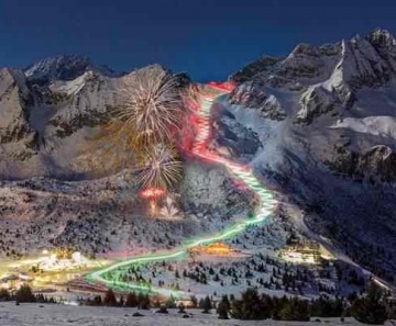 Passo del Tonale: quarta e ultima fiaccolata dei maestri di sci 